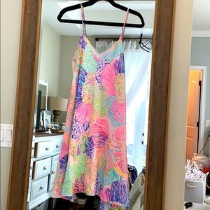 Lillly Pulitzer Clara Silk Trapeze Dress - S